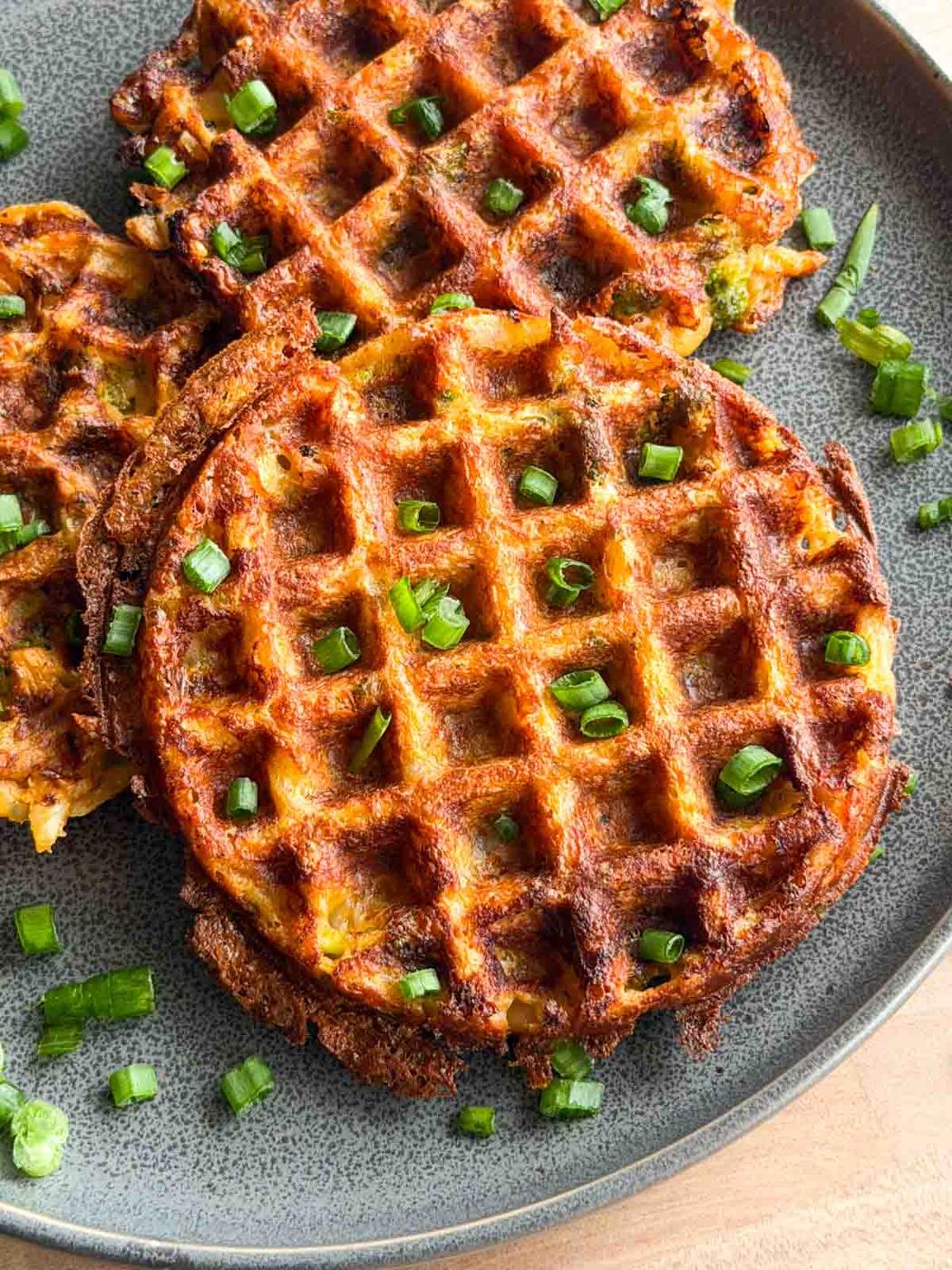 Crispy Potato Waffles (Hash Brown Waffles)