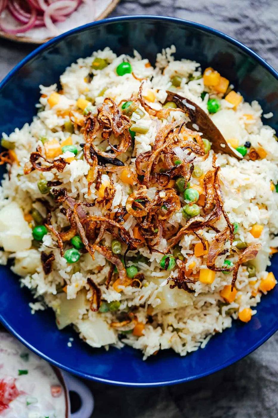 Pressure Cooker Veg Pulao (Rice Pilaf)