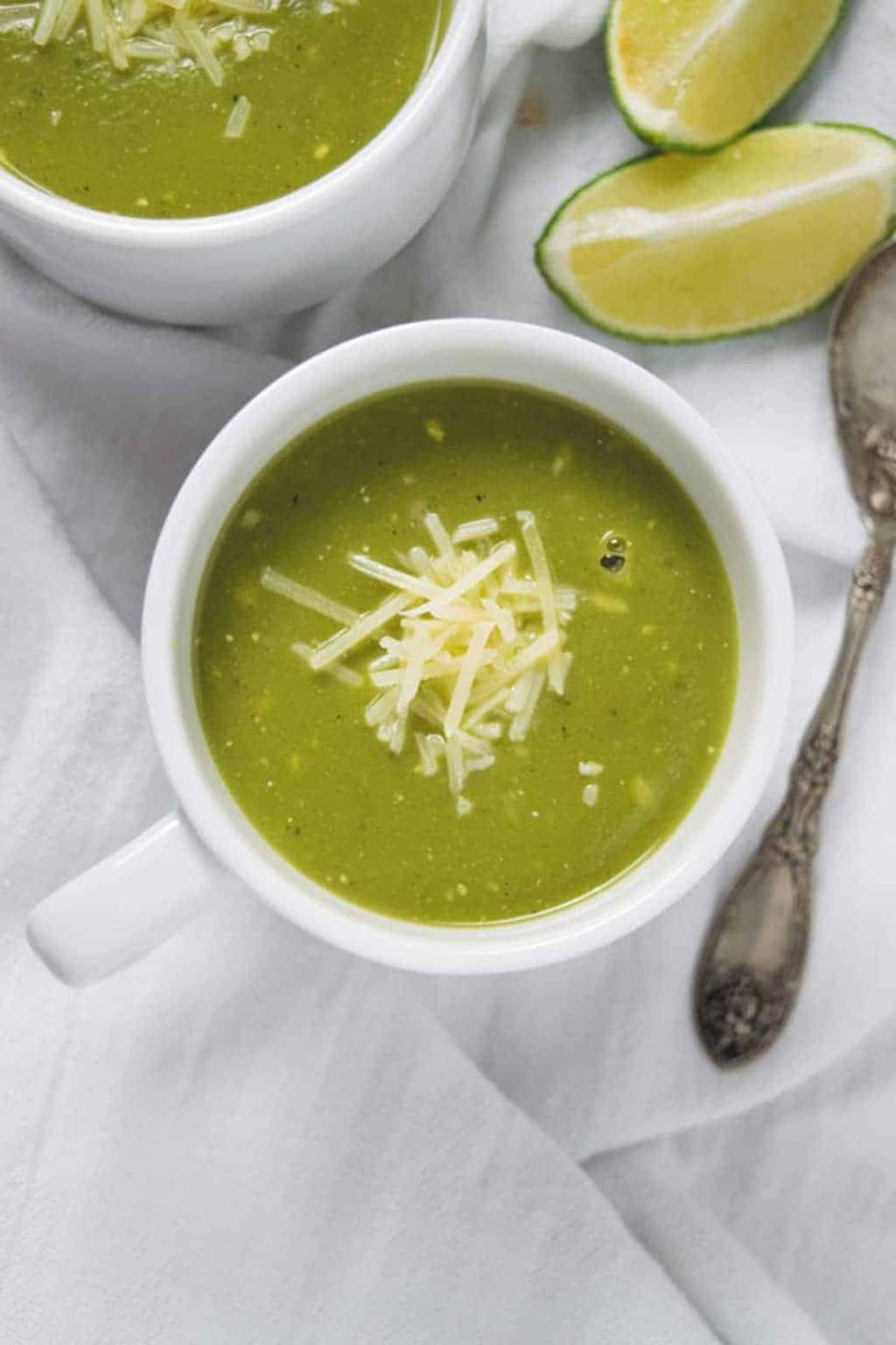 Pressure Cooker Zucchini Basil Soup