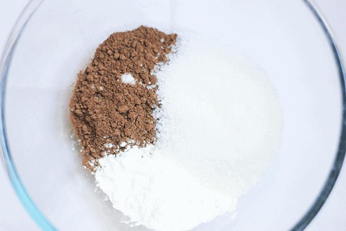 step by step shots showing how to make chocolate pudding
