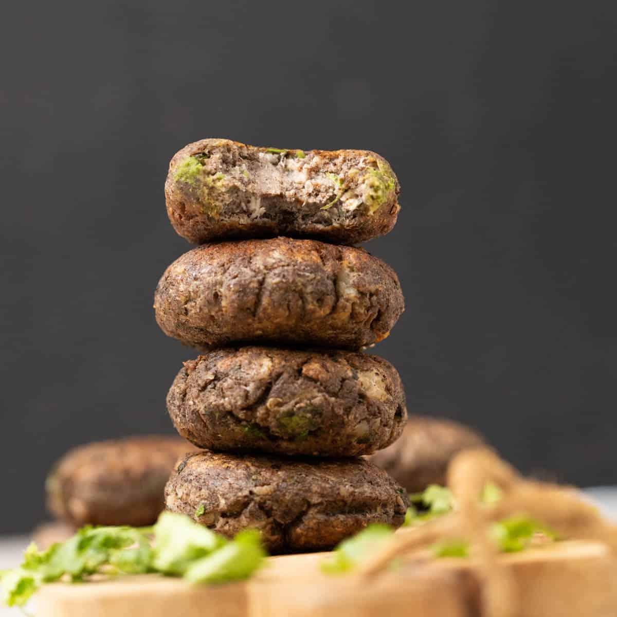 Raw Banana Tikki | Kachhe Kele ke Kebab – Vegan and Gluten Free