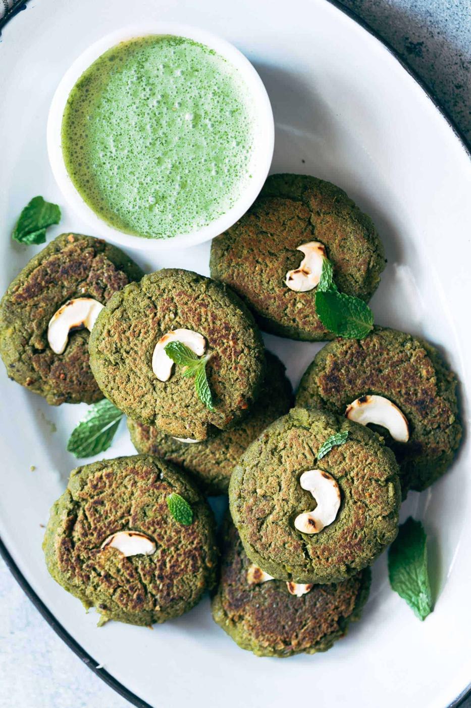 Easy to make soya hara bhara kebabs are a healthy twist to restaurant style hara bhara kebabs. These are perfect if you are looking for vegetarian kebabs to serve your guests!