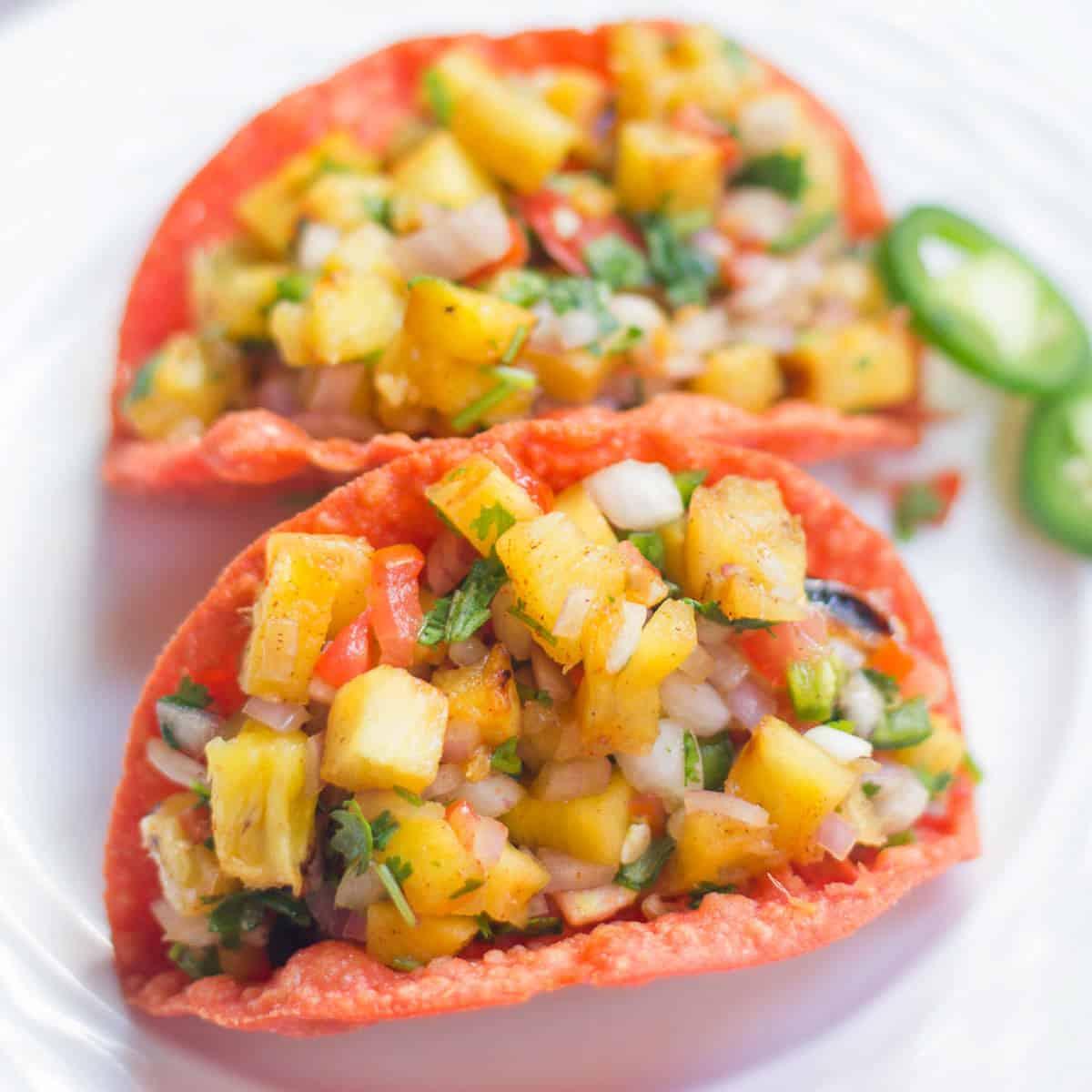 Spicy Grilled Pineapple Salsa