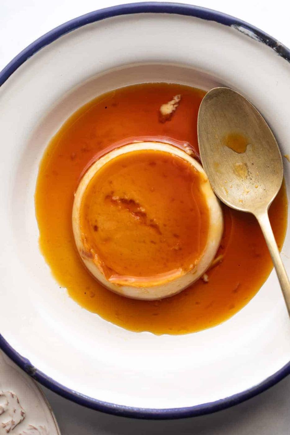 Stovetop Coconut Caramel Custard