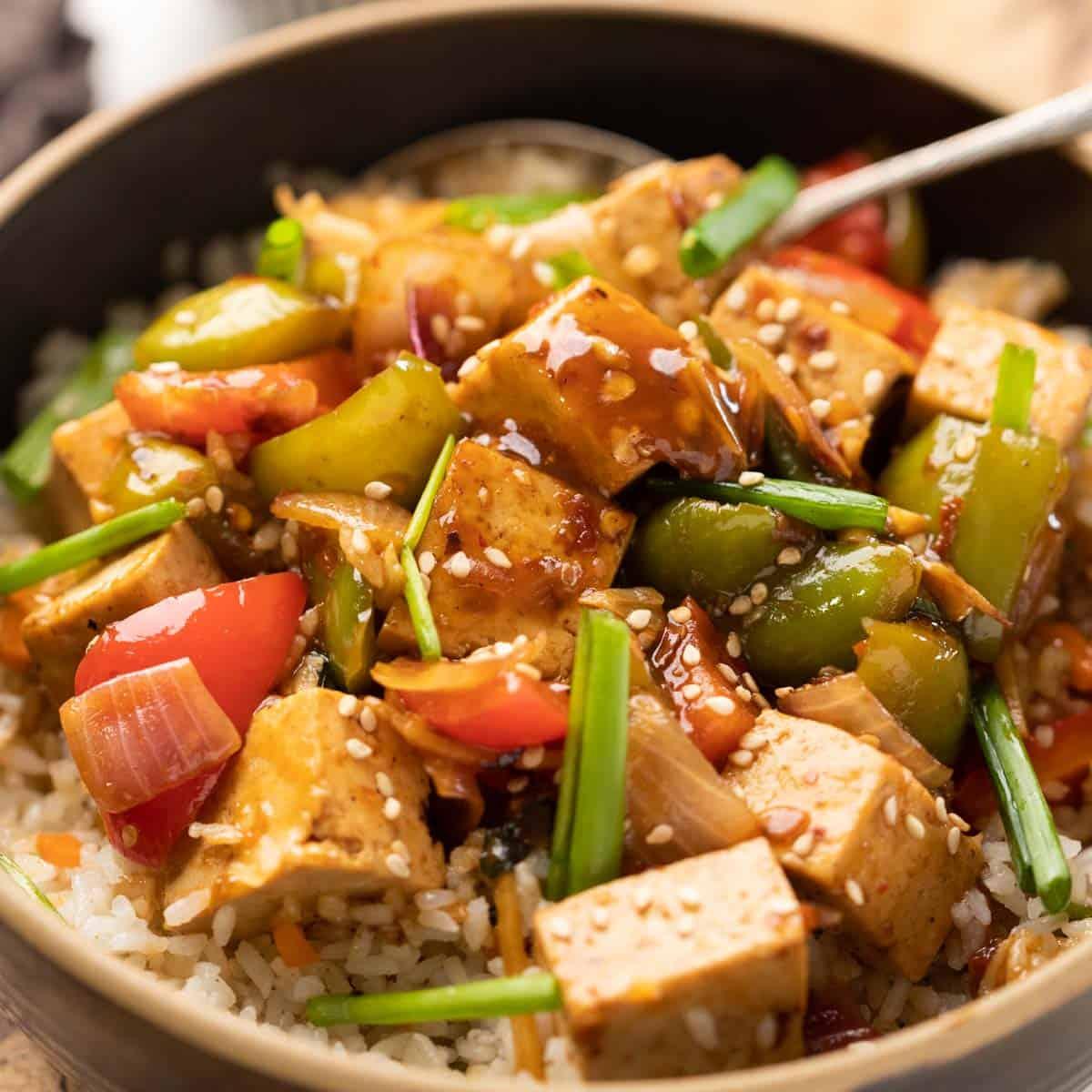 Sweet Chili Tofu Stir Fry