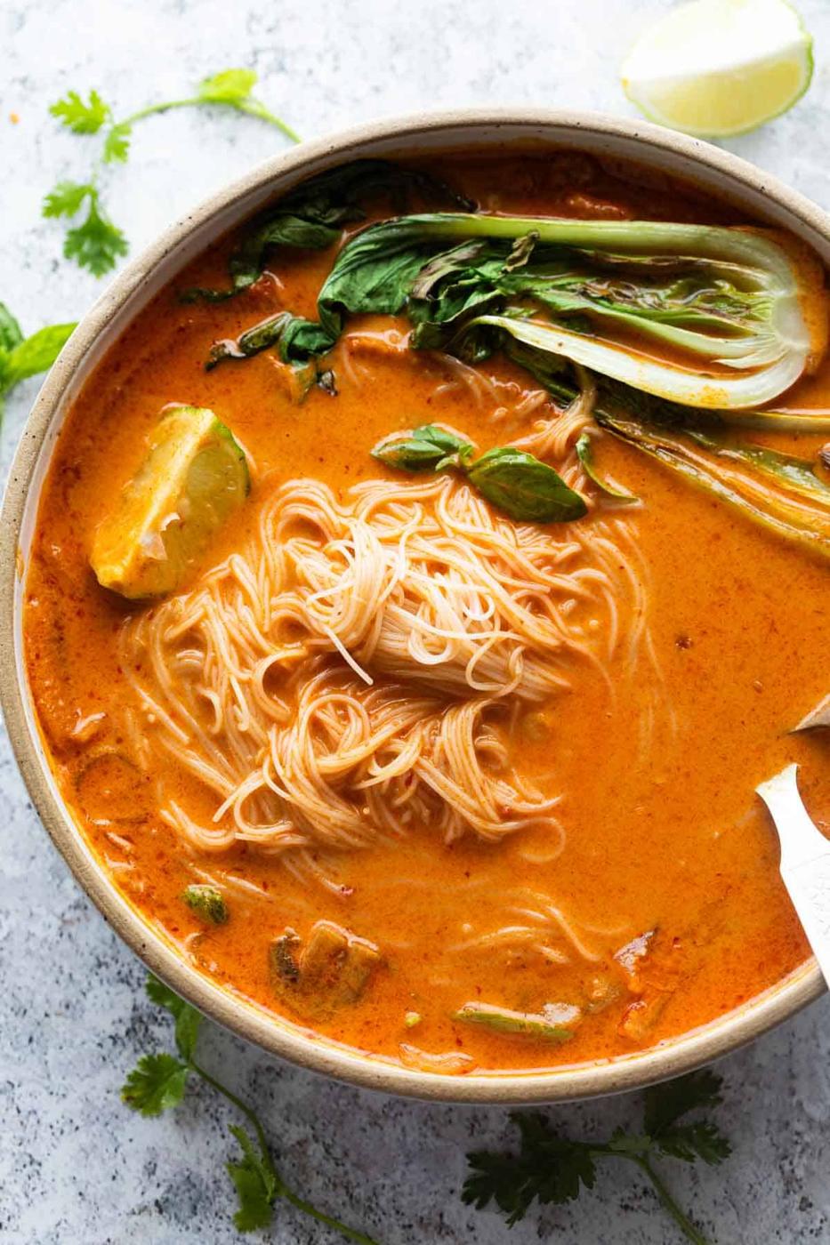Thai Curry Soup with Noodles