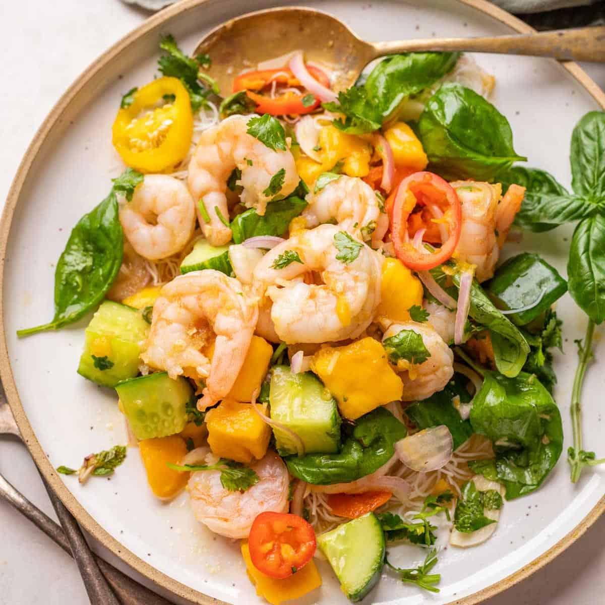 Fresh and Juicy Thai Prawn Mango Salad