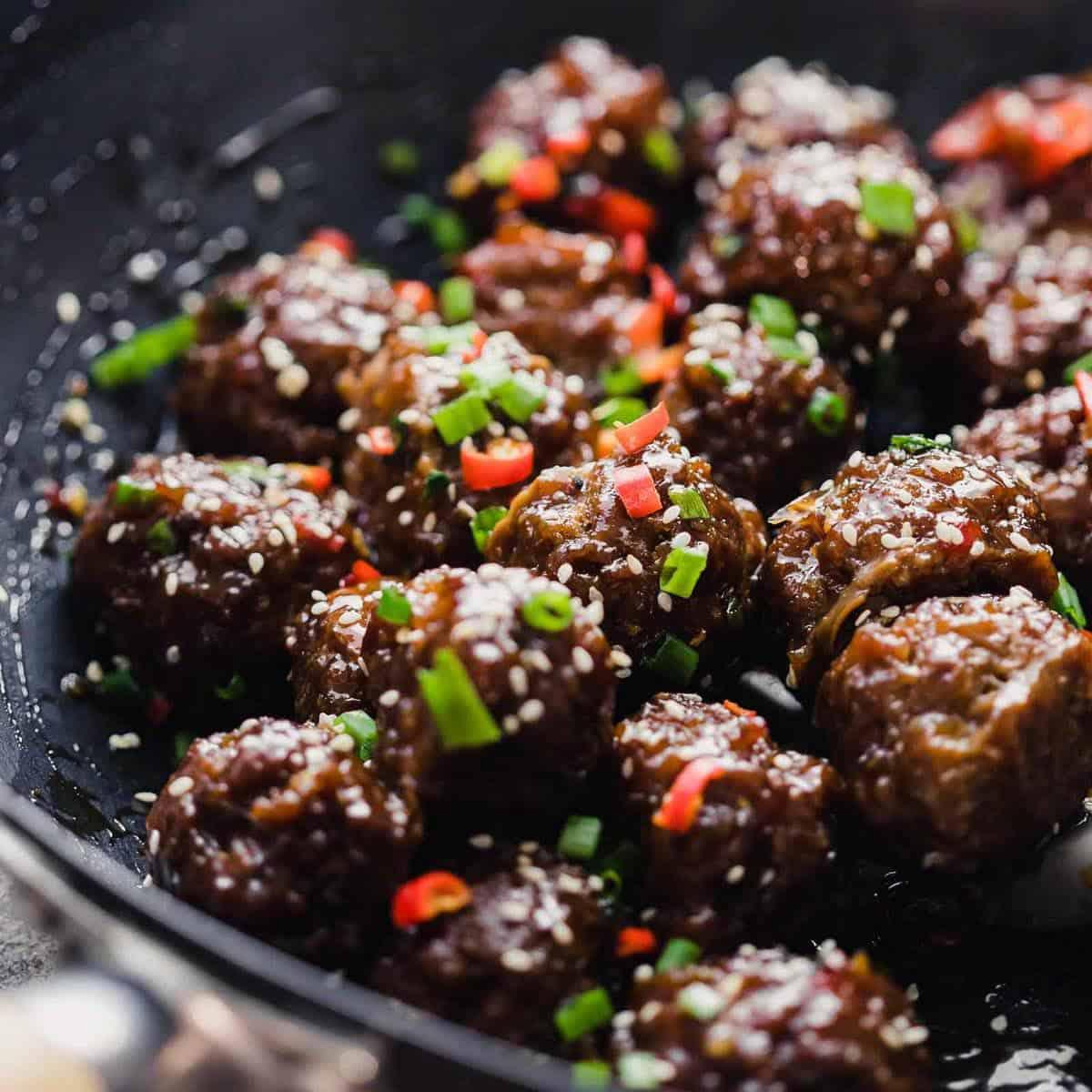 Sticky Thai Meatballs – Quick and Easy Party Appetizer!
