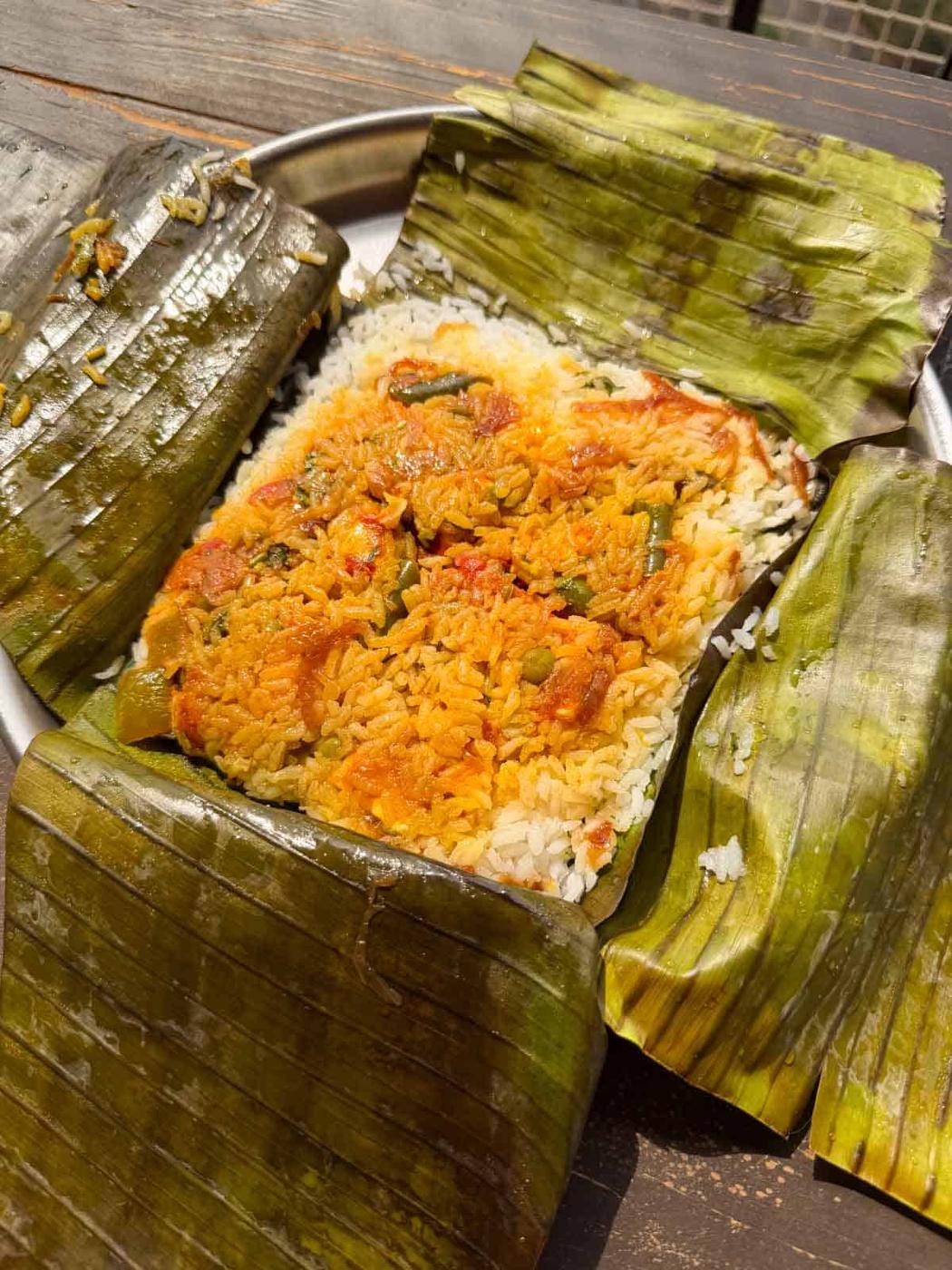 an image of veg potli biryani ready to be served