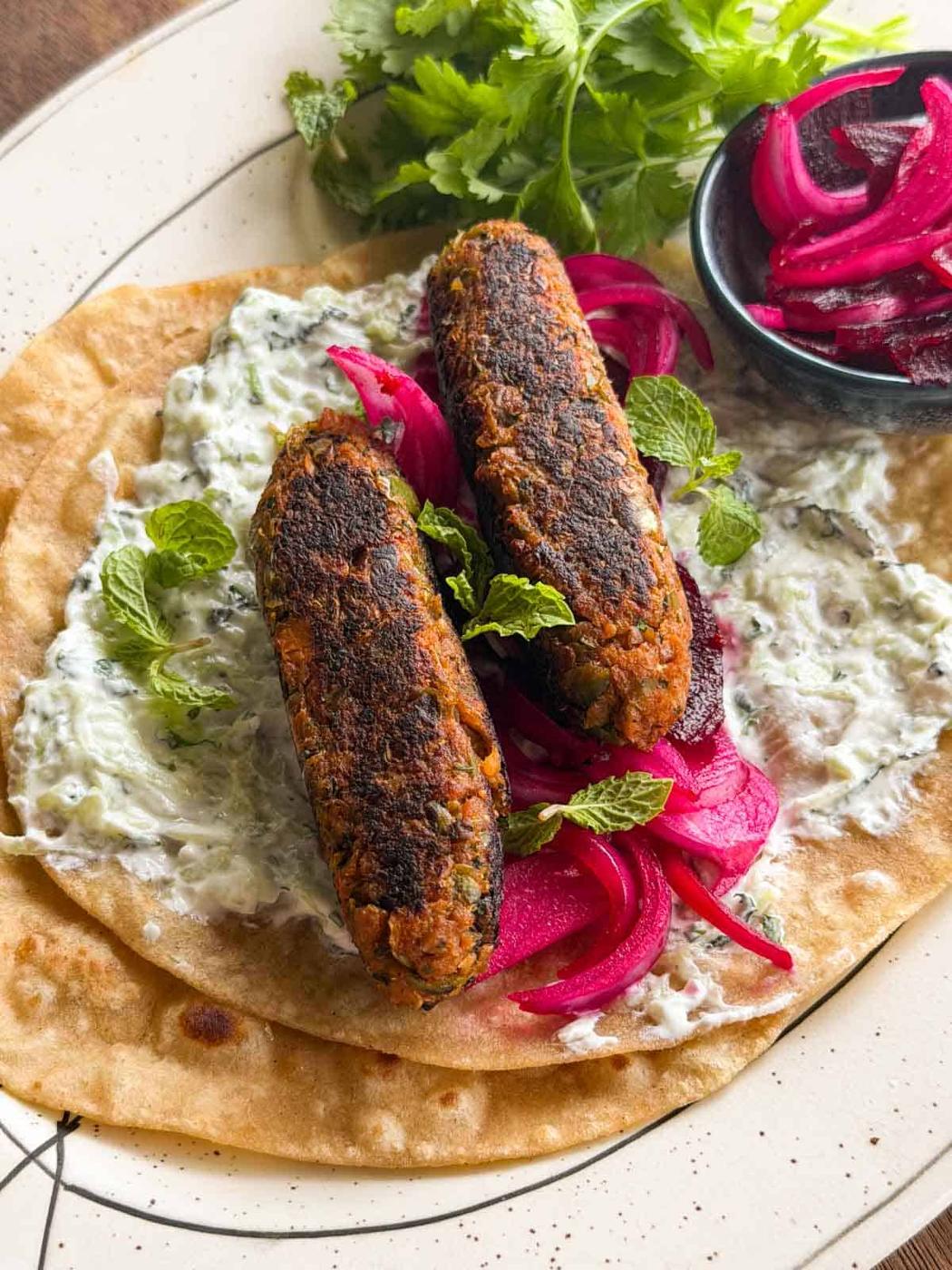 High Protein Veg Seekh Kebab