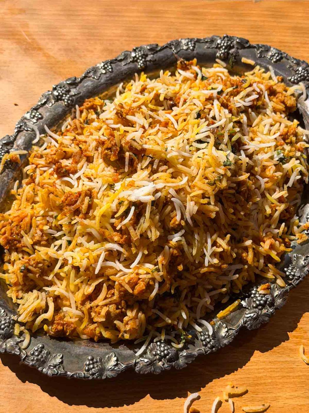 Veg Soya Keema Biryani