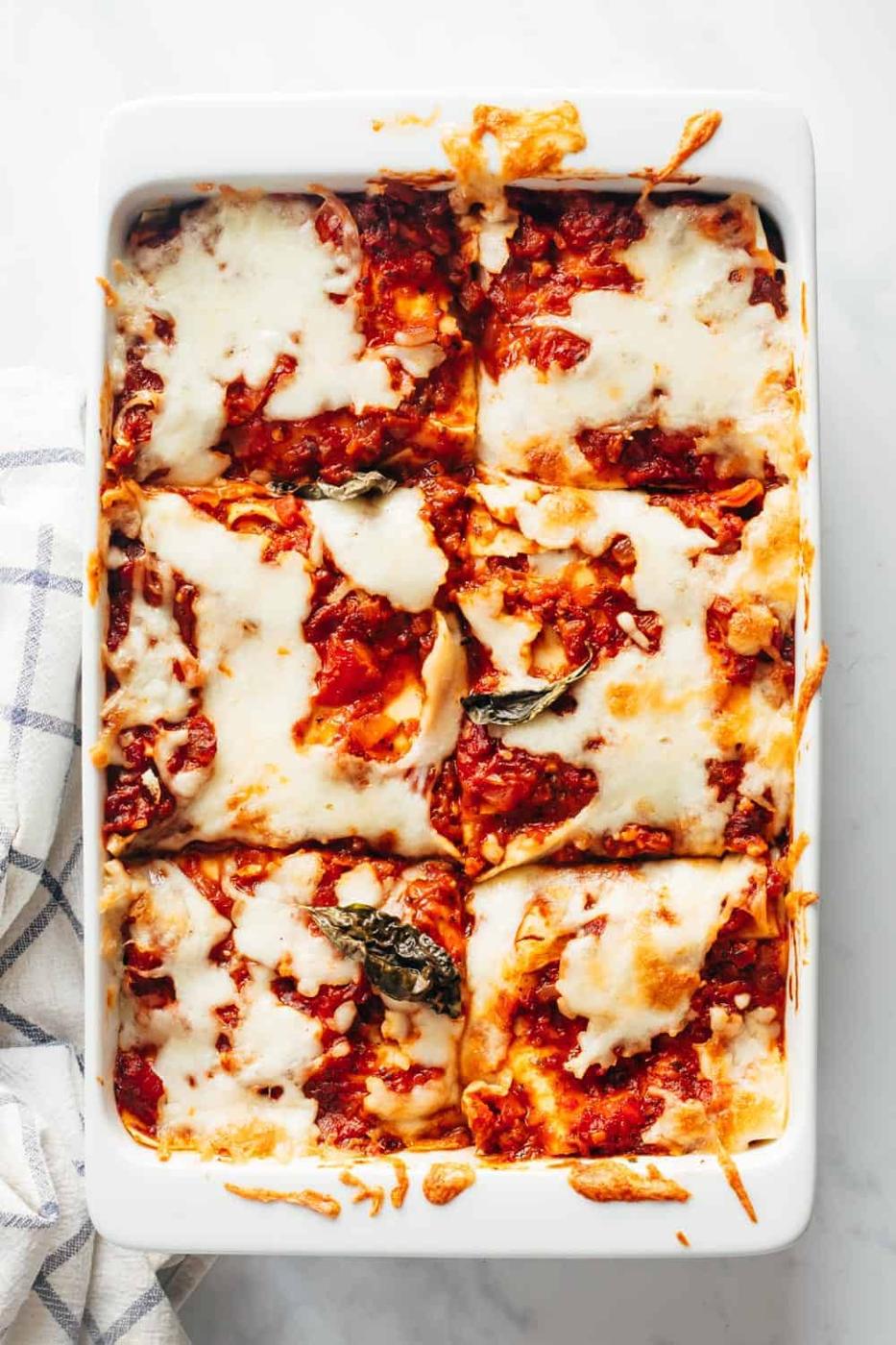 Easy Vegetarian Lasagna with Step by Step Directions
