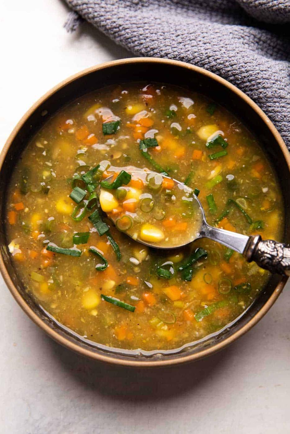 Vegetarian Sweet Corn Soup