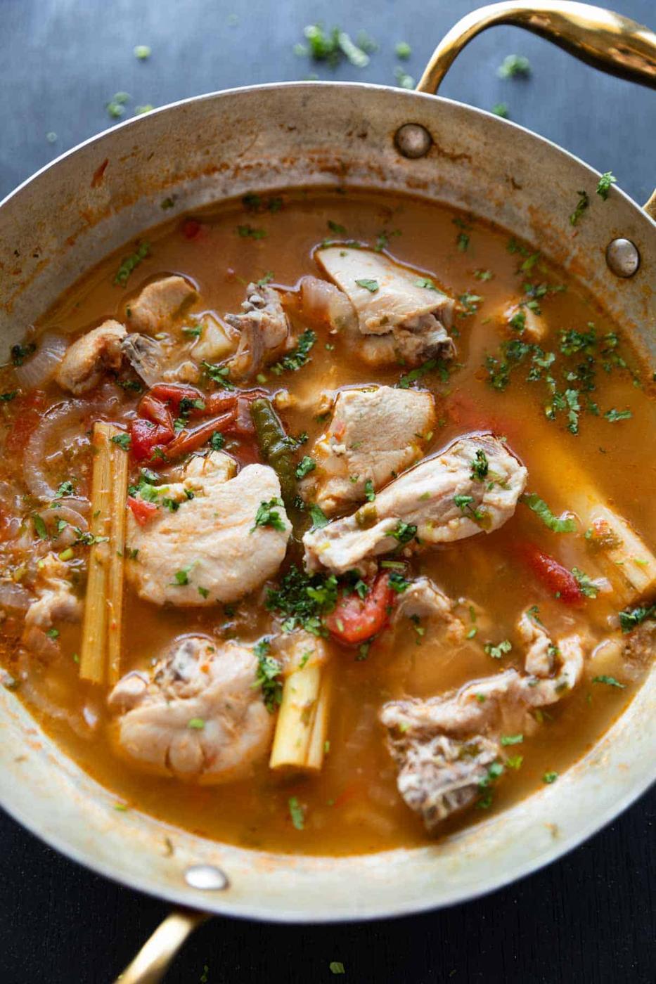 Zero Oil Chicken Curry with Potatoes