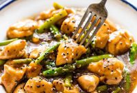 Zesty Lemon Ginger Chicken Asparagus Stir Fry