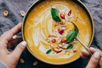 Creamy Thai Butternut Sweet Potato Bisque