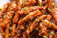 Honey-Chili Glazed Crispy Potatoes