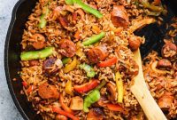 Sausage and Rice Fiesta Skillet