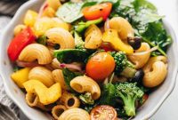 Fresh Vegan Pasta Salad with Italian Balsamic Vinaigrette