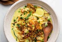 Plant Based Burmese Khow Suey Easy One Pot Comfort