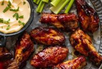 Kickin’ BBQ Chicken Wings