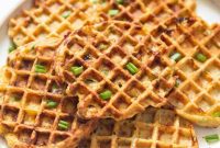 Golden Corn & Cheese Waffles