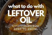 Your Options for Leftover Frying Oil