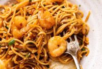 Spicy Garlic Prawn Noodle Stir-fry