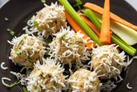 Rice-Quilled Chicken Bites