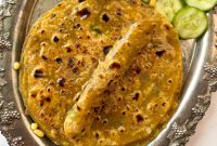 Spiced Lentil and Chutney Paratha