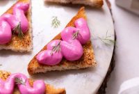 Ruby Beet Paneer Toast