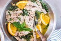 Quick Asian Sea Bass with Luminous Citrus-Basil Butter