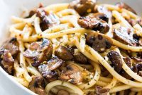 Quick Mushroom Aglio Olio Spaghetti