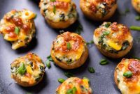 Perfect Air Fryer Stuffed Mushrooms