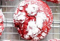 Ruby Red Cream Cheese Crinkle Clouds