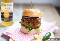Stacked Veggie Supreme with Refreshing Avocado Mint Chutney