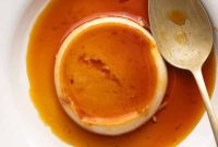 Silky Stovetop Coconut Caramel Custard
