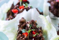 Savory Black Bean Chicken Lettuce Wraps