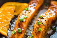 Sizzling Salmon with Orange-Mustard Glaze