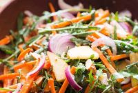 Sunshine Citrus Arugula Salad with Apples and Almonds