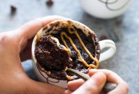 Luscious Eggless Banana Chocolate Peanut Butter Mug Cake