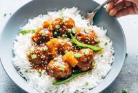 Hawaiian Slow Cooker Teriyaki Meatballs