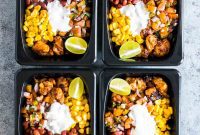 Easy Gluten Free Chicken Burrito Meal Prep Bowls