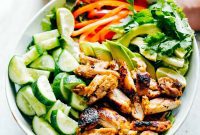 Zesty Mango Cilantro Grilled Chicken Salad