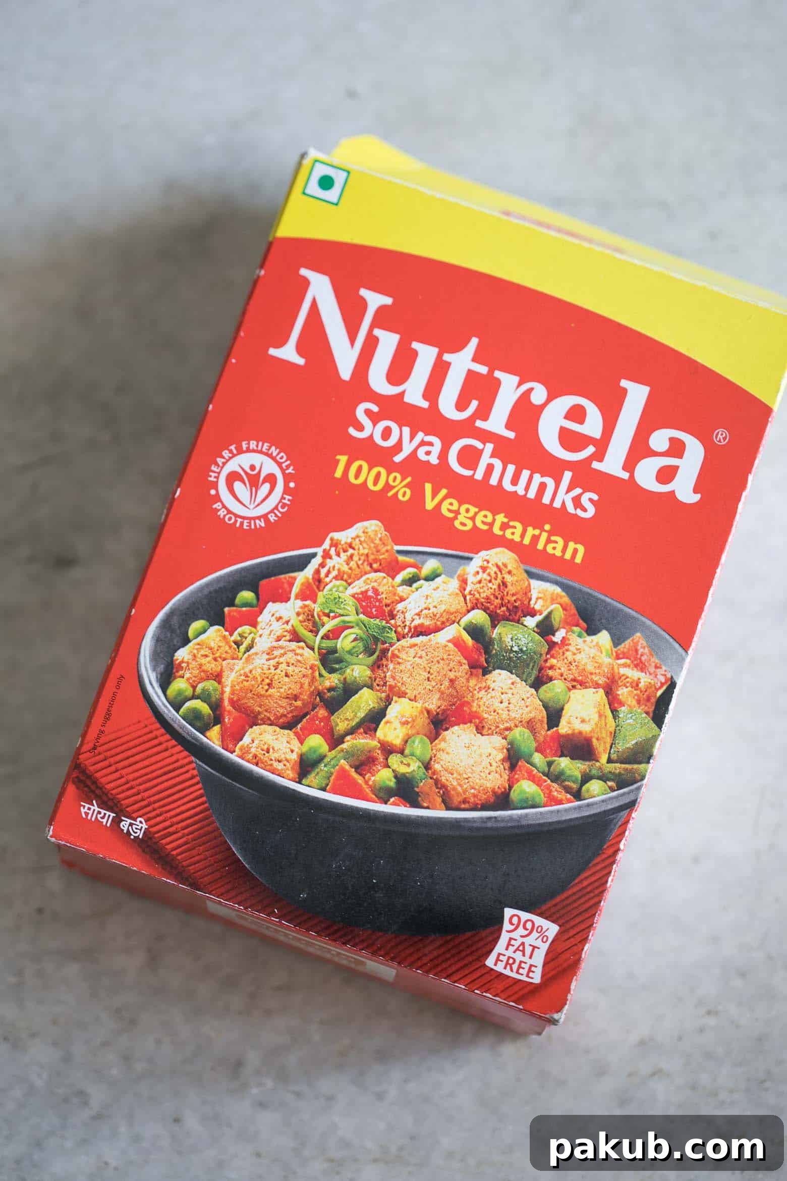 Zesty Plant-Based Manchurian 4 Soya chunks being tossed in a pan with colorful vegetables, ready for the sauce.
