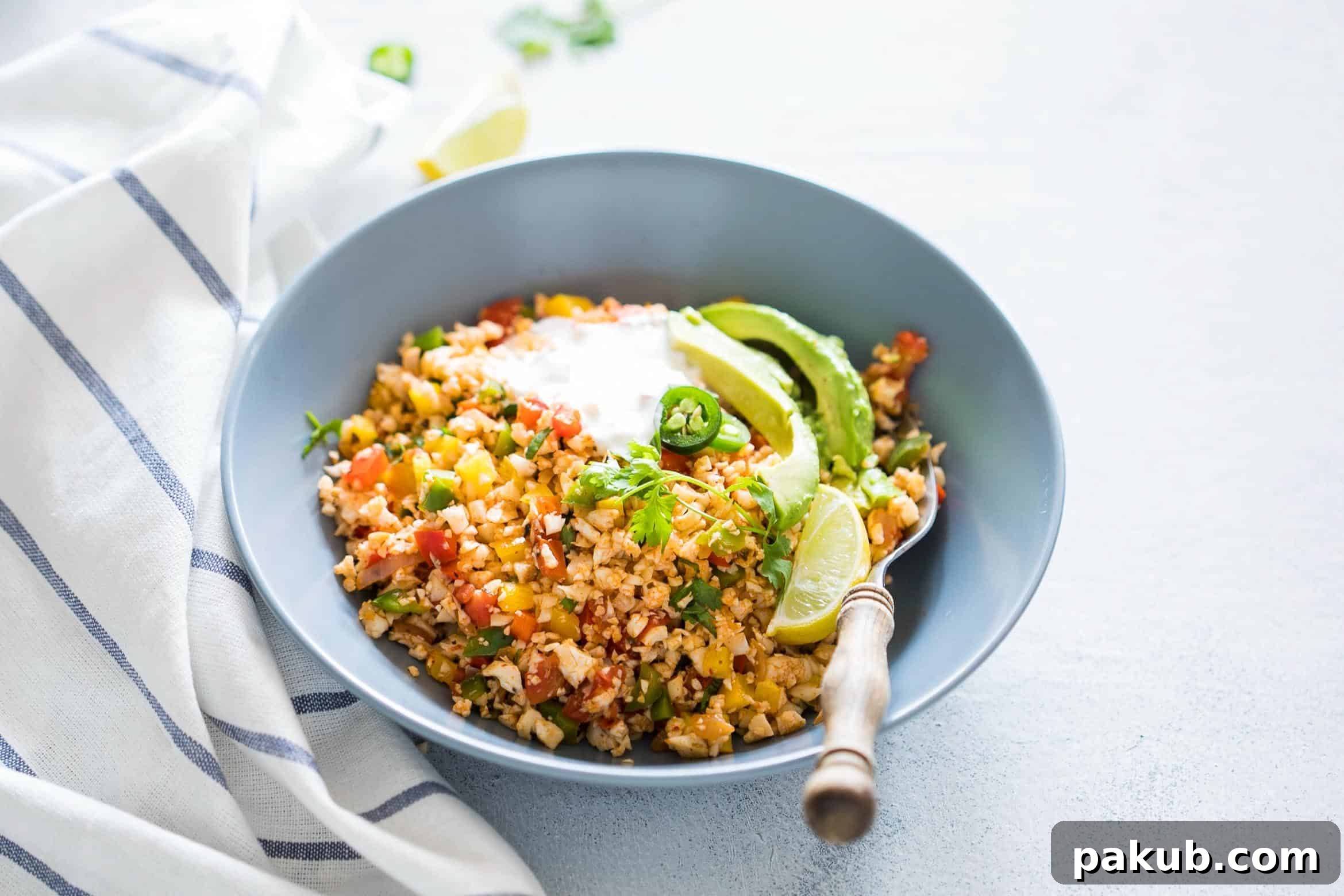 Wholesome Cauliflower Broccoli Bake 6 Low Carb Mexican Cauliflower Rice is a healthy, paleo friendly, keto friendly, vegan side dish recipe that is bursting with mexican flavours and ready in 30 minutes!