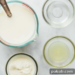 Milk, yogurt, vinegar and lemon juice - the ingredients that can be used to make buttermilk at home.