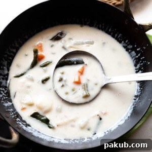 kerala veg stew served with appam