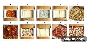 Effortless Vegetarian Lasagna Guide 7 Top view of vegetarian lasagna baking in the oven