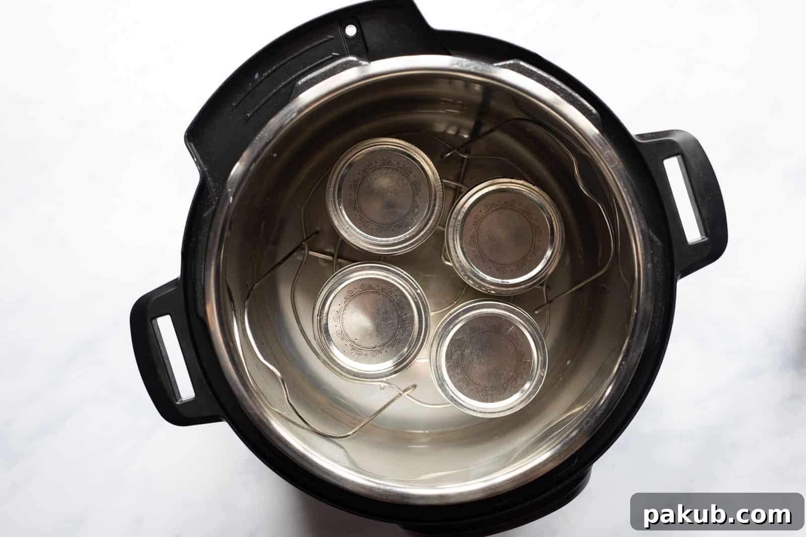 Yogurt ready to be set in the Instant Pot